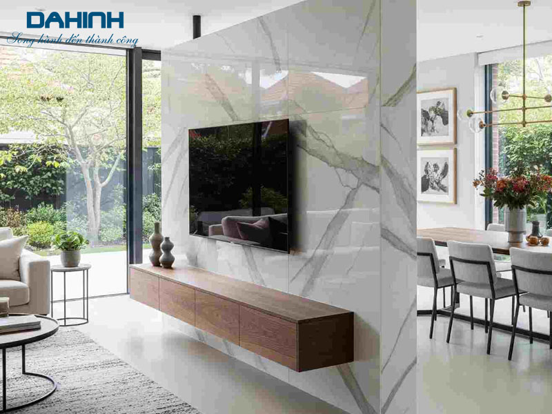 Vách ngăn phòng khách và bếp