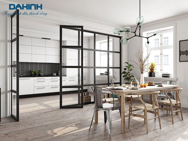 Vách ngăn phòng khách và bếp Vách ngăn phòng khách và bếp